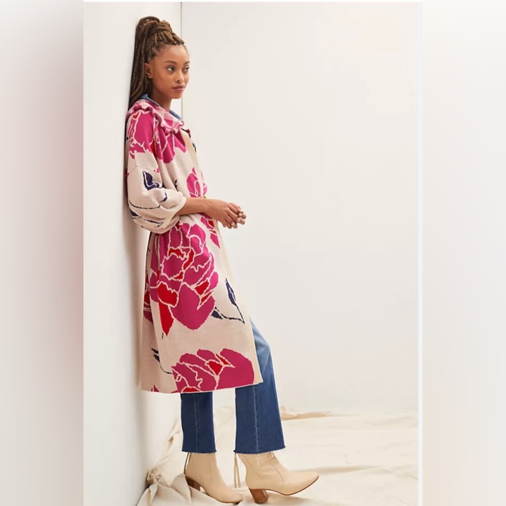 Anthropologie Bel Kazan floral duster